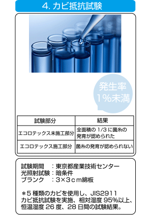 4.カビ抵抗試験